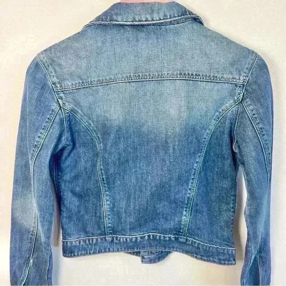 Mavi Women’s Catherine Slim Western Denim Blue Jean Jacket Size Medium - Picture 5 of 12